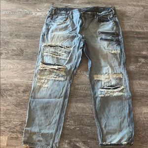 Jordan Craig distressed men’s jeans